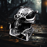 Nouveau Design Senior hommes Viking anneau 316 acier inoxydable motif géométrique Hip Hop Punk Rock bijoux accessoire pour les fêtes