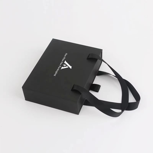 High-End Eco-Friendly <strong>Custom</strong> Logo Rigid Corrugated Board Gift <strong>Boxes</strong> Sponge Lining Magnetic Closure Sliding Drawer Ribbon Handle - Product Image 6