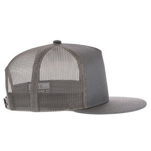 Casquette Trucker personnalisée en gros, 5 panneaux, couronne haute, structurée, visière plate, maille, snapback, vierge, style 6006, OEM - Product Image 5