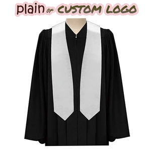 卸売プレーンホワイトブランク昇華卒業ストール - Product Image 2