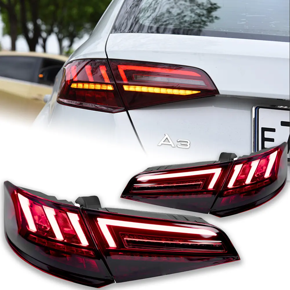 Luci per auto per Audi A3 Hatchback Led fanale posteriore 2013-2019 Sportback segnale dinamico fanale posteriore arresto posteriore freno accessori retromarcia