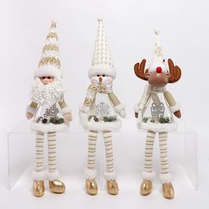 <span class=keywords><strong>Trio</strong></span> de peluches lumineuses festives Père Noël Bonhomme de neige Cerf avec éclairage LED intérieur et mélodies 29 pouces Décoration de Noël musicale pour salon - Product Image 2