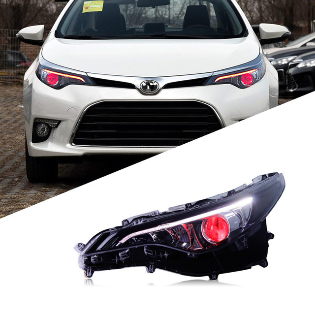 For LEVIN 2017-2019 Front Headlight Assembly Modification LED Streamer Turn Signal Daytime Running Xenon 6000K 25W 2500