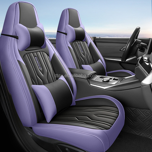 Housses de siège de <span class=keywords><strong>voiture</strong></span> en cuir Nappa, décoration intérieure de <span class=keywords><strong>voiture</strong></span>, adaptées aux Hyundai Elantra Tucson Santa Fe Kona Sonata Venue Ioniq - Product Image 2