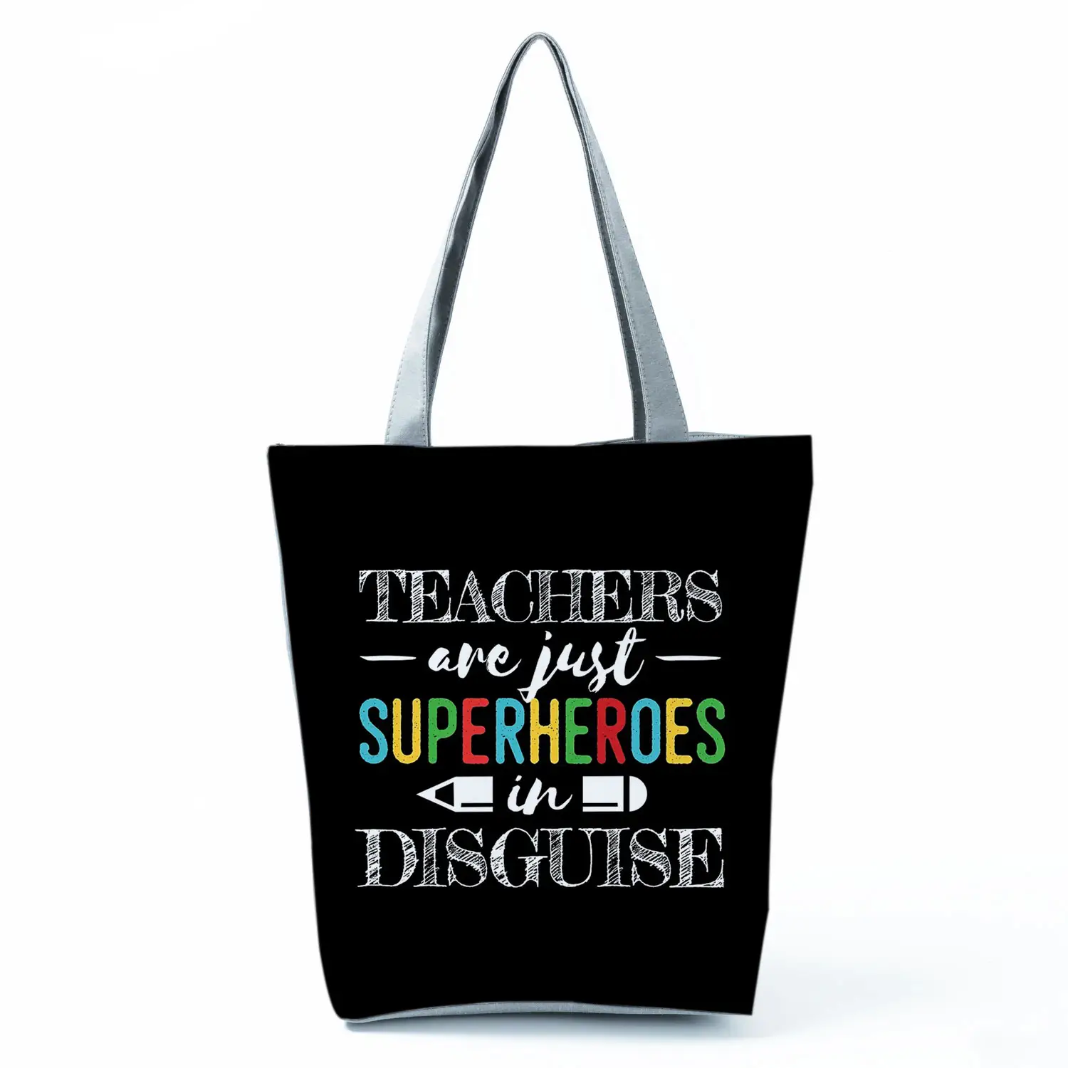 Bolso de compras personalizado de superhéroe, bolsa de hombro reutilizable para libros, regalo, barata, venta al por mayor, Dropshipping