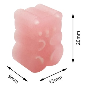 Neuartige <span class=keywords><strong>Mini</strong></span>-Schreibwaren Cartoon Kinder-Radiergummi Hochwertige Bunte Bären-PVC Niedliche Geschenk-Radiergummis für Schulkinder - Product Image 3
