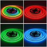 Bande LED à pixels adressables DMX512 RGB DC24V SMD5050 60 84 LED par mètre 12 mm IP20 pour éclairage architectural de scène