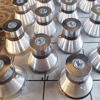 Transduser Ultrasonik 25khz 60W Piezo untuk Pembersihan Ultrasonik/Converter untuk Bak Pembersih Ultrasonik