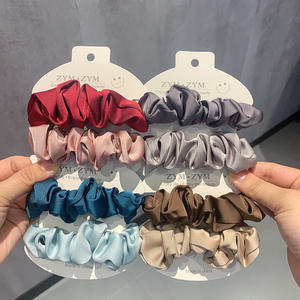 مجموعة ربطات شعر ساتان مرنة مناسبة للارتداء اليومي للنساء - Product Image 4