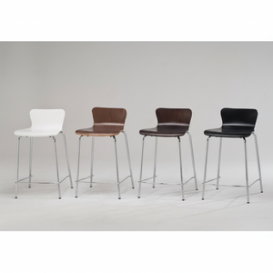 Tabouret de bar commercial en contreplaqué rond moderne d'usine pour cuisine, hôtel, salle à manger - Product Image 1