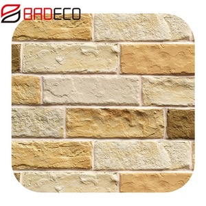 Mcm décoration de la maison, brique imperméable, panneau mural, pierre de mur intérieur, carrelage d'argile Flexible 3d moderne mat 3 ans jaunes/dorés - Product Image 4