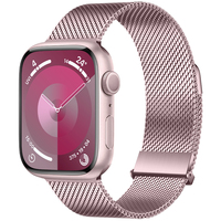 Pabrik CM Grosir Tali Jam Tangan Logam Stainless Steel Model Milanese Dua Segmen Jaring Tebal untuk Apple Watch S11 10 9 8 7 6