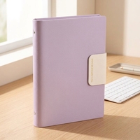 Carnet A5 en similicuir à feuilles mobiles, reliure collée, logo personnalisé, cadeau d'entreprise, carnet de notes de bureau