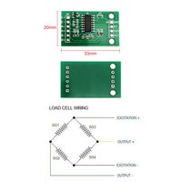 Capteur de poids numérique à cellule de charge Module ADC HX711 5kg Kit de balance de cuisine électronique portable DIY