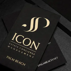 Business Card Printing Custom Luxury Business Card With UV Special New Design Gold Foil Stamping Business Card Business Card Printing With Own Logo