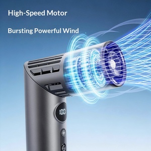 Mini Ventilador Portátil con Pantalla Digital y Linterna, Ventilador de Mano Recargable por USB de Alta Velocidad, Ventilador de Doble Uso para Colgar en el Cuello y de Escritorio - Product Image 3