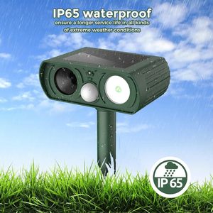 Nâng cấp năng lượng mặt trời siêu âm động vật không thấm ngoài trời Deer Repellent phát hiện chuyển động không thấm nước cho sân trang trại vườn sân thượng - Product Image 4