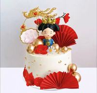 Maquette de gâteau factice personnalisée de haute qualité pour la simulation de pâtisserie, gâteau aux fruits pour fête d'anniversaire