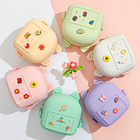 Vente chaude mignon Mini sac à dos en silicone pour filles bricolage créatif sac de voyage scolaire à la mode avec trous doublure en Nylon