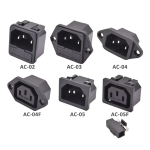 Enchufe y enchufe de alimentación de 3 pines, fusible de luz roja, interruptor de barco basculante, 250V, 10A, V, C13, C14, 1, 2, 2, 2, 1, 2, 2, 1, 2, 2 - Product Image 3