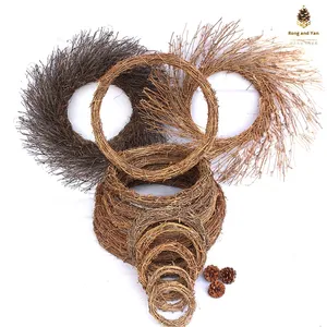 ฐานพวงหรีดลายดอกไม้ทำมือหวายอินโดนีเซียสำหรับตกแต่งเทศกาลอีสเตอร์และเทศกาลอีสเตอร์งานแต่งงาน - Product Image 2