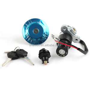 Xe Máy Công Tắc Đánh Lửa Dầu Tank Bìa Phía Trước Khóa Cửa Điện Khóa Thiết Lập Cho Yamaha Crux 110 <span class=keywords><strong>Rev</strong></span> Crux 110 Các Bộ Phận Bộ Chìa Khóa - Product Image 1