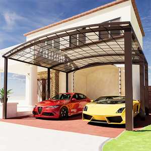 Villa esterna pensilina struttura in alluminio per bici <span class=keywords><strong>moto</strong></span> auto capannone parcheggio - Product Image 3