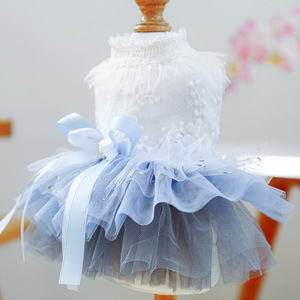 Robe de mariée Andromeda pour chiots et chats, magnifique robe de bal pour animaux de compagnie avec dentelle, élégante - Product Image 4
