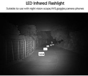 Mạnh mẽ 850nm <span class=keywords><strong>LED</strong></span> Torch ánh sáng Zoomable <span class=keywords><strong>IR</strong></span> đèn pin hồng ngoại 850nm đèn <span class=keywords><strong>LED</strong></span> cho tầm nhìn ban đêm - Product Image 5