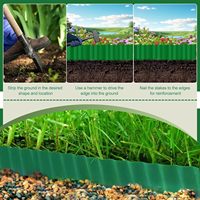 15cm x 9m paysage bordure bordure 1PCSFence jardin fleur lit ferme pelouse treillis cadre traité sous pression Nature Type