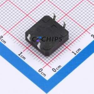 TS015-CBW1EH4.5 Tactile Switch Through hole-4P,12x12mm Switch Single Pole Single Throw Round Button 1.8N Through Hole - Product Image 2