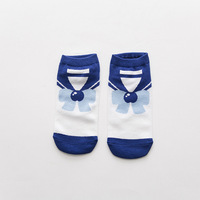 Printemps et été nouveaux produits lune dessin animé chat bateau chaussettes coton doux créatif étudiants femmes cheville Calcetines chaussettes