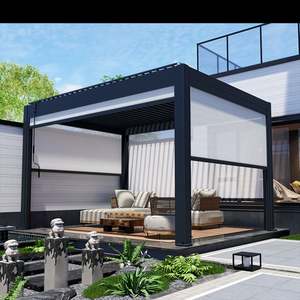 Foshan Custom 3X4 <span class=keywords><strong>5X3</strong></span> 3X6 Profilé à cadre à lamelles Terrasse Pergola aluminium bioclimatique motorisée - Product Image 3