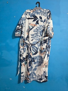 Bata de Verano para Mujer, de Algodón Ligero, Suave y Transpirable, Elegante, para la Playa, Cómoda, de Corte Relajado, para Vacaciones y Spa - Product Image 3