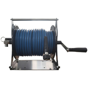 Enrouleur de tuyau manuel pour nettoyeur haute pression 4500 PSI, connecteur M22-15 en acier inoxydable pour le stockage de tuyaux d'eau - Product Image 3