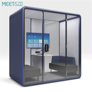 Venta Directa de Fábrica: Cabina Acústica de Oficina Diseñada, Módulo de Espacio Privado, Espacios de Trabajo Silenciosos de Aluminio para Hoteles y Escuelas - Product Image 5