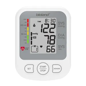 Monitor Bp otomatis portabel, mesin pengukur tekanan darah Tensiometer Digital, Monitor tekanan darah atas