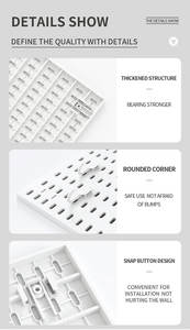 Pegboard พลาสติกติดผนังติดตั้งง่ายไม่ต้องเจาะ: สำหรับบ้าน/การศึกษาถือเมาส์แป้นพิมพ์เพิ่มเติม W/อุปกรณ์เสริมมากมาย - Product Image 6