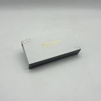 Empaque Cosmético de Cartón Rígido Magnético con Logotipo Estampado en Lámina Dorada Personalizado de Lujo para 5 Frascos de Péptidos de 3 ml