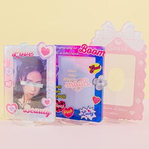 Wholesale Custom Print <strong>Lenticular</strong> Anime Cartoon Photocard Holder Business Card <strong>Printing</strong> Acrylic Transparent Photo Frame Keychain - Product Image 2