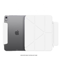 Étui de protection mat pour iPad 2022 10,9 pouces, coque rigide, fixation magnétique anti-pliage, dispositif de fixation + support pliable en trois parties
