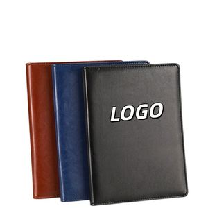 X515 A4 Size Luxury Leather Embossed Superior Quality Presentation Folder Office Notepad <b>Ring</b> Organizer File <b>Binder</b> Zipped Padfo - Product Image 1