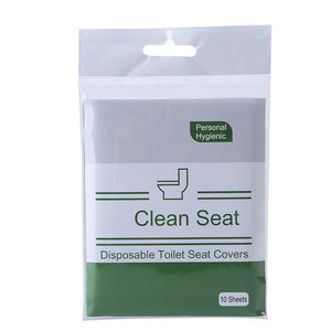 Housses de siège de toilette jetables Clean Seat, 10 feuilles, hygiéniques, solubles dans l'eau, pour voyage - Product Image 3