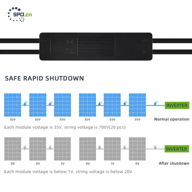 Solar Panel Fireproof Switch Fire Switch Rapid Shutdown Device for Solar System