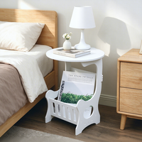 Petite table d'appoint décorative en plastique, simple et créative, multi-usages pour chambre à coucher, salon, rangement de magazines