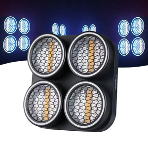 Escenario profesional DJ bar dorado 4*60W COB LED matriz retro luz estroboscópica 128 0,3 W <span class=keywords><strong>RGB</strong></span> y 124 0,2 <span class=keywords><strong>RGB</strong></span> tira de luz flexible - Product Image 2