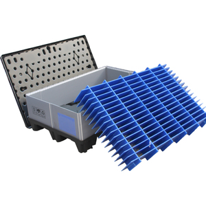 แท่นวางพลาสติก PP พร้อมฝาปิดวัสดุ HDPE กล่องเก็บของแบบพับได้ - Product Image 2