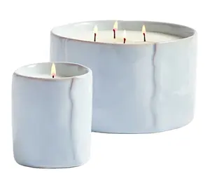 Vendita calda fatta a mano forno personalizzato cambia primavera serie 10/12oz ceramica candela profumata appositamente personalizzata
