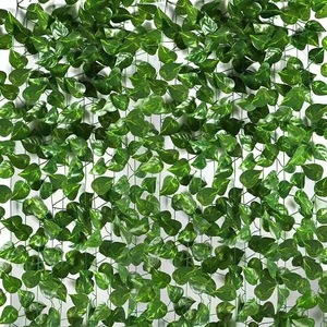 Artificial Ivy <b>Leaves</b> Green Foliage Vines Climbing Plant Indoor <b>Wall</b> <b>Decoration</b> - Product Image 4