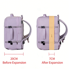 Sac à dos extensible à grande capacité avec logo personnalisé, imperméable, en Oxford, pour les voyages d'affaires, avec port de charge USB - Product Image 2